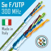 Кабель FTP 5E «CAVEL», до 300 MHz, экранированный, Cu,наружный d=6.3мм.