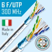 Кабель FTP 6E «CAVEL», до 400 MHz, Сu, наружный d=7,5мм.