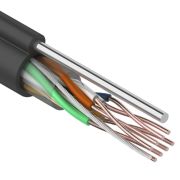 Кабель UTP REXANT, 4 пары, Кат.5е, 24AWG, наружный, с тросом, бухта 305м