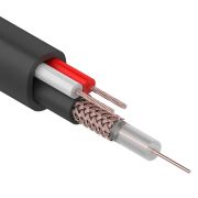 Кабель KBK-П-1,5 + 2x0,75мм2, 200м., черный OUTDOOR  REXANT (одножильный РК 75-1,5)