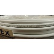 Кабель RG6 UW LSZH (1,02 mm CCS, оплетка 48x0,12 mm AL, оболочка PVC LSZH белый негорючий, бухта 100