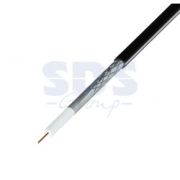 Кабель коаксиальный 75 Ом RG6U REXANT бухта 100м черный
