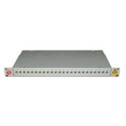 Кросс оптический стоечный 24 порта SC/UPC SM, 1U, 3х8,стальной, со сплайс-кассетой, укомплектованный (24 адаптера SM SC/UPC, 24 пигтейла SM SC/UPC, 24 КДЗС