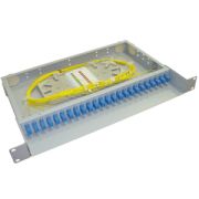 Оптический кросс стоечный FC/APC(SM), 2U,19