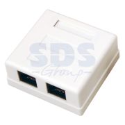 Розетка RJ-45 компьютерная CAT5e REXANT (2 порта) накладная