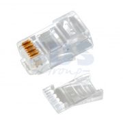 Разъем RJ45 штекер 8P8C кат 6 со вставкой Rexant