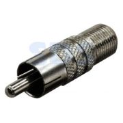 Переход гнездо F- штекер RCA(07-091-В)