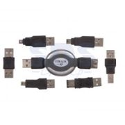 Набор USB 6 переходников + удлинитель (тип3) REXAN