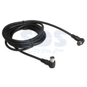 Шнур TV PLUG - TV JACK 1.5 м угловой, чёрный Rexant