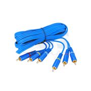 Кабель 3 RCA / 3 RCA 1,5 м синий gold REXANT